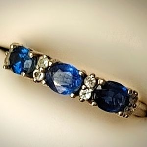 Kyanite in sterling silver ring.